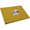 Álbum con tapa de rosca Goldbuch Bella Vista mostaza 39x31 cm 40 páginas negras
