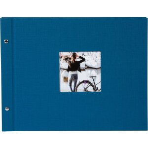 Álbum con tapa de rosca Goldbuch Bella Vista Petrol 39x31 cm 40 páginas negras