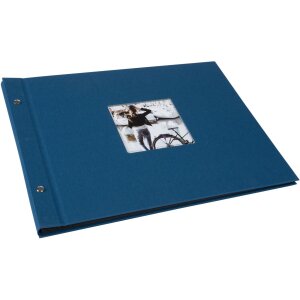 Álbum con tapa de rosca Goldbuch Bella Vista Petrol 39x31 cm 40 páginas negras