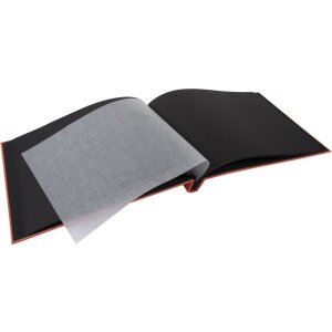 Goldbuch álbum con tapa de rosca Bella Vista salmón 39x31 cm 40 páginas negras