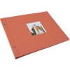 Goldbuch álbum con tapa de rosca Bella Vista salmón 39x31 cm 40 páginas negras