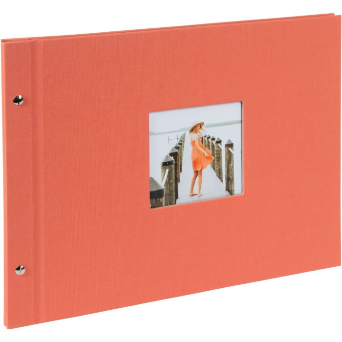 Goldbuch álbum con tapa de rosca Bella Vista salmón 39x31 cm 40 páginas blancas