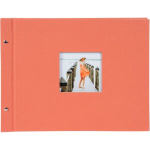 Goldbuch álbum con tapa de rosca Bella Vista salmón 39x31 cm 40 páginas blancas