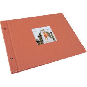 Goldbuch álbum con tapa de rosca Bella Vista salmón 39x31 cm 40 páginas blancas