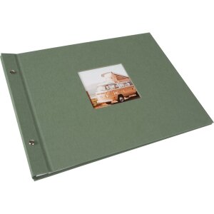 Álbum con tapa de rosca Goldbuch Bella Vista Alcachofa 40 páginas tapa de lino 39x31 cm