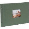 Álbum con tapa de rosca Goldbuch Bella Vista Alcachofa 40 páginas tapa de lino 39x31 cm