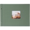 Álbum con tapa de rosca Goldbuch Bella Vista Alcachofa 40 páginas tapa de lino 39x31 cm