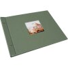 Álbum con tapa de rosca Goldbuch Bella Vista Alcachofa 40 páginas tapa de lino 39x31 cm