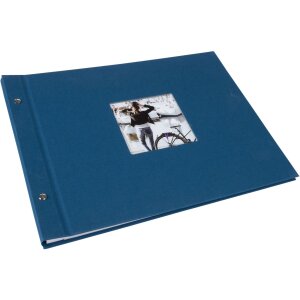Álbum con tapa de rosca Goldbuch Bella Vista gasolina 39x31 cm 40 páginas blancas