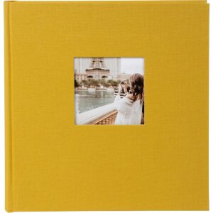 Goldbuch Jumbo Álbum de Fotos Bella Vista mostaza 30x31 cm 100 páginas blancas