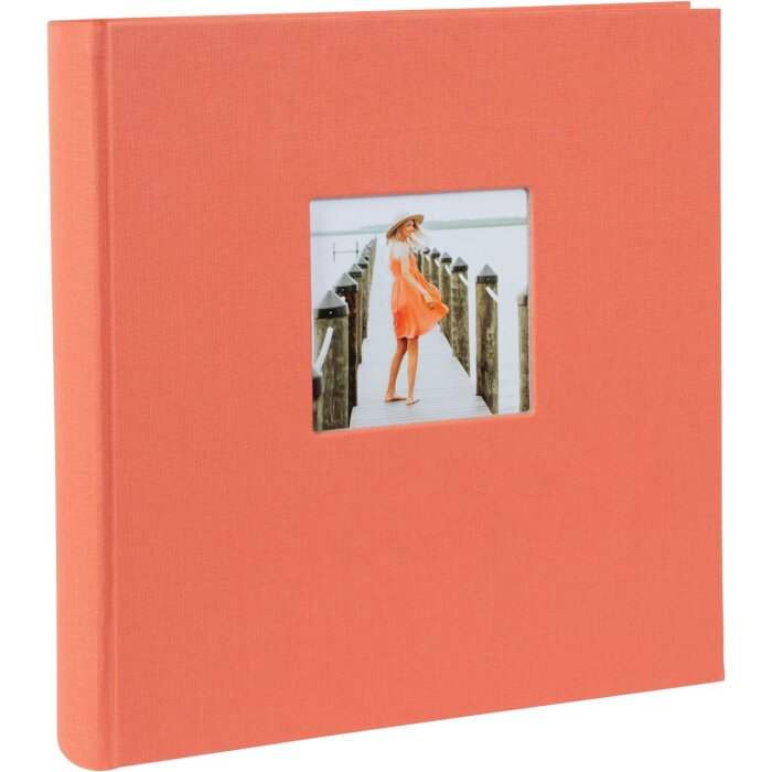 Goldbuch Jumbo Álbum de Fotos Bella Vista salmón 30x31 cm 100 páginas blancas lino