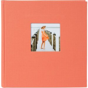Goldbuch Jumbo Álbum de Fotos Bella Vista salmón 30x31 cm 100 páginas blancas lino