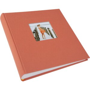 Goldbuch Jumbo Álbum de Fotos Bella Vista salmón 30x31 cm 100 páginas blancas lino