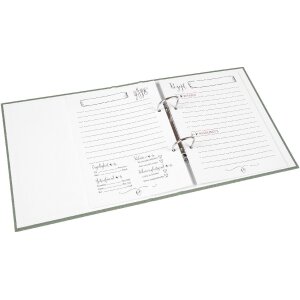 Goldbuch carpeta de recetas Bella Vista alcachofa lino 21x24 cm