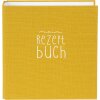 Goldbuch carpeta de recetas Bella Vista mostaza 21x24 cm mecanismo de anillas de lino