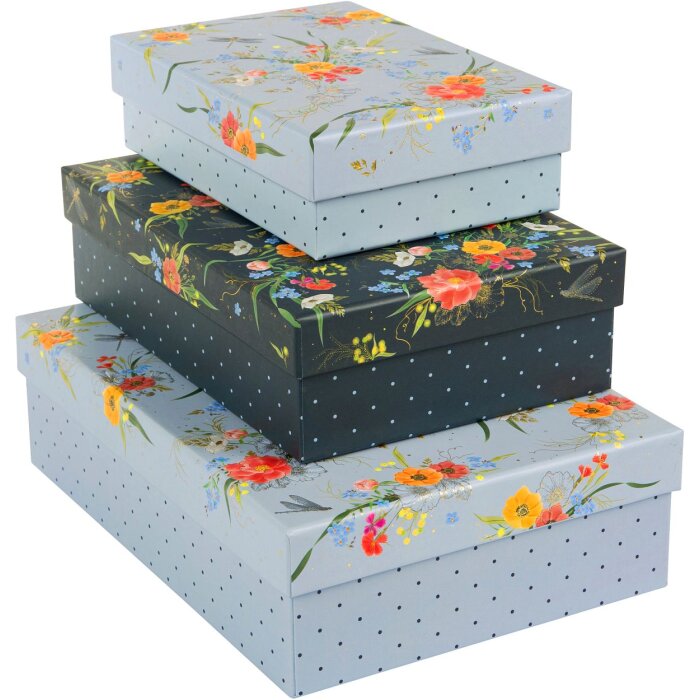 Goldbuch set de cajas de cartón Verano 3 cajas de cartón