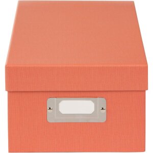 Goldbuch caja de almacenamiento Bella Vista salmón 16x11x21 5 cm para 700 fotos