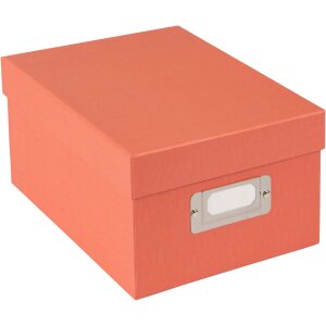 Goldbuch caja de almacenamiento Bella Vista salmón 16x11x21 5 cm para 700 fotos