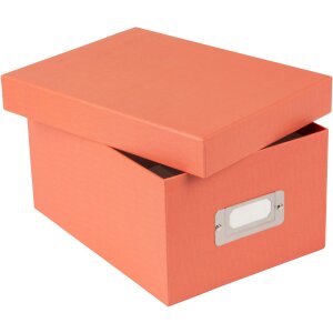 Goldbuch caja de almacenamiento Bella Vista salmón 16x11x21 5 cm para 700 fotos