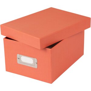 Goldbuch caja de almacenamiento Bella Vista salmón 16x11x21 5 cm para 700 fotos