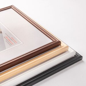 Marco de madera Walther Select 30x40 cm cristal artístico negro