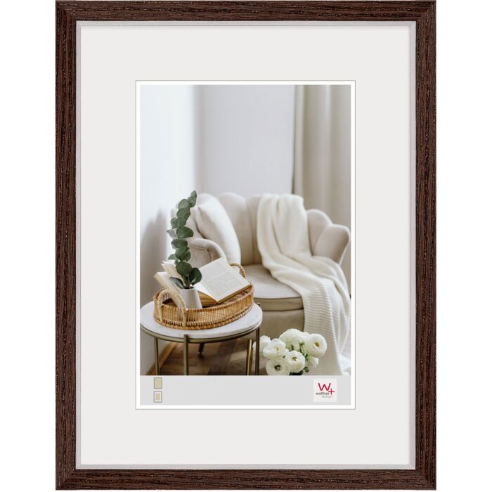 Walther Marco de madera MDF Hygge 10x15 cm nogal