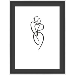 Marco de madera Walther Silhouette negro 10x15 cm...