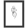 Marco de madera Walther Silhouette negro 10x15 cm diseño moderno MDF cristal