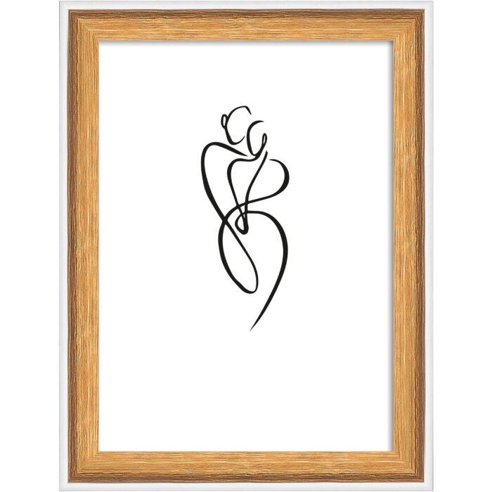 Marco de madera Walther Silueta 10x15 cm natural