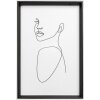 Marco de madera Walther Silhouette 20x30 cm perfil MDF negro cristal transparente