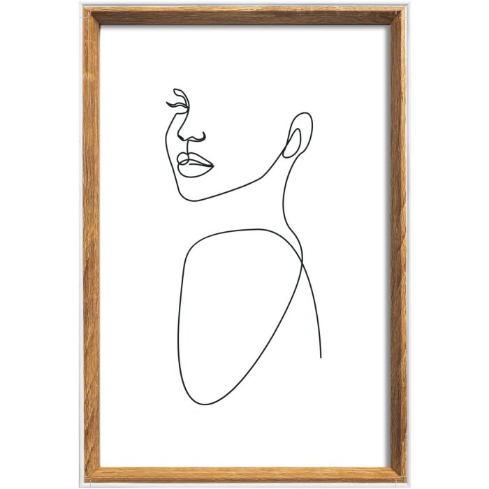 Marco de madera Walther Silueta 20x30 cm natural