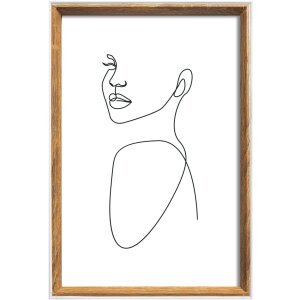 Marco de madera Walther Silueta 20x30 cm natural