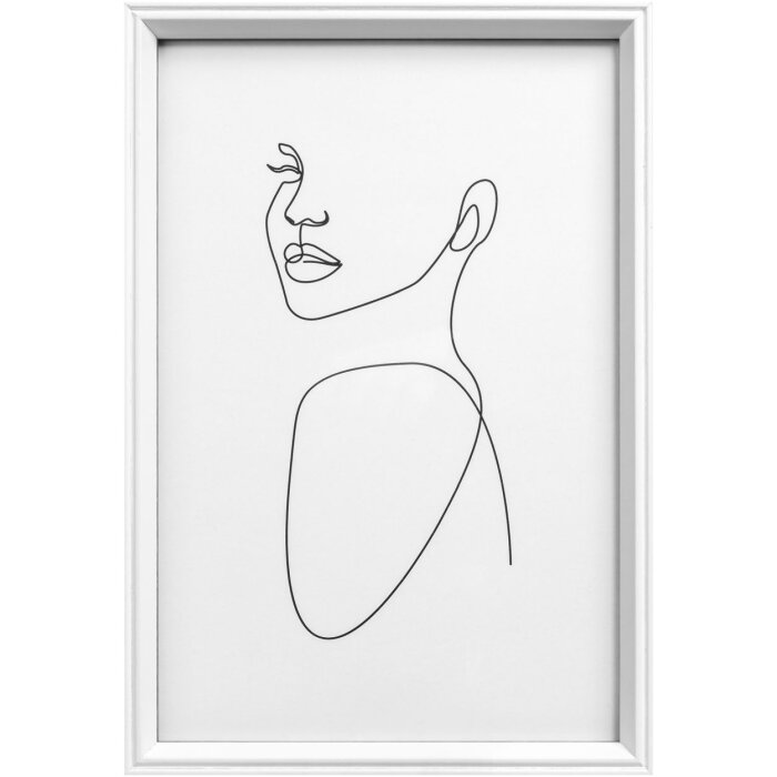 Marco de madera Walther Silueta 20x30 cm blanco