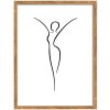 Marco de madera Walther Silueta 30x40 cm natural