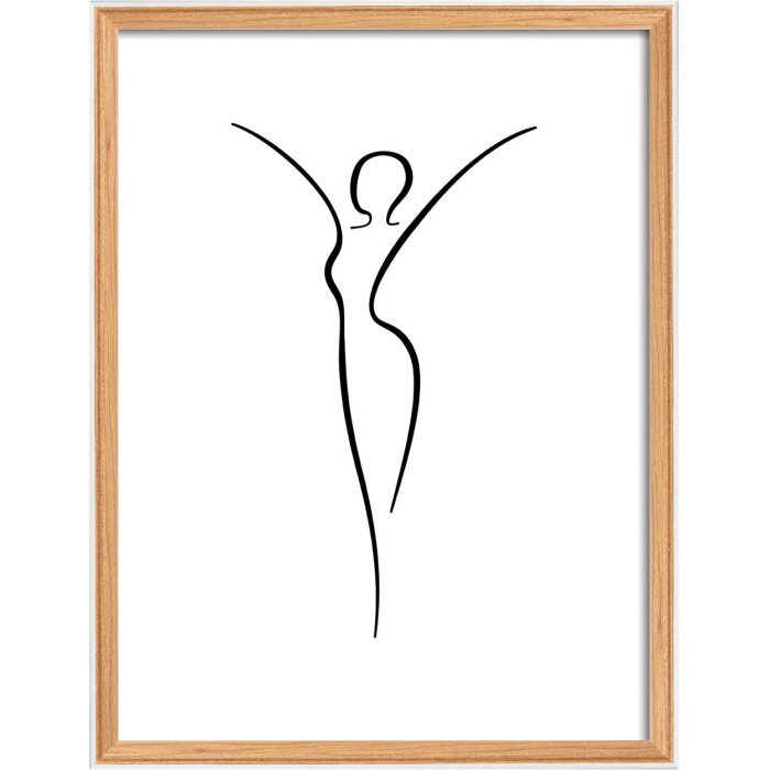 Marco de madera Walther Silueta 30x40 cm haya