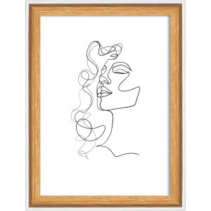 Walther marco de madera Silhouette 13x18 cm natural MDF...
