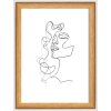 Walther marco de madera Silhouette 13x18 cm natural MDF perfil cristal transparente expositor