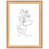 Marco de madera Walther Silhouette 13x18 cm haya transparente soporte MDF formato apaisado