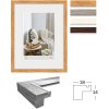 Marco de fotos Walther Hygge MDF con borde interior plateado cristal transparente varios colores colores