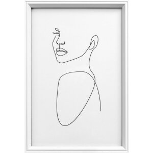 Marco de madera Walther Silueta de madera MDF de 10x15 cm a 30x40 cm cristal transparente