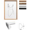 Marco de madera Walther Silueta de madera MDF de 10x15 cm a 30x40 cm cristal transparente