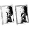 Mascagni A1066 Marco de fotos de metal 10x15 a 20x25 cm Plata Blanco