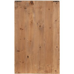 Clayre & Eef 50743 Estante de Pared Marrón Negro 40x18x71 cm