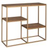 Clayre & Eef 50744 Estante de pared color oro 53x18x49 cm