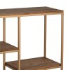 Clayre & Eef 50744 Estante de pared color oro 53x18x49 cm