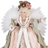 Clayre & Eef 50761 Ángel Decorativo Rosa Blanco 50x23x65 cm