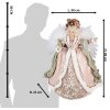 Clayre & Eef 50761 Ángel Decorativo Rosa Blanco 50x23x65 cm