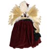 Clayre & Eef 50764 Ángel decorativo rojo 50x23x65 cm