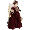 Clayre & Eef 50764 Ángel decorativo rojo 50x23x65 cm