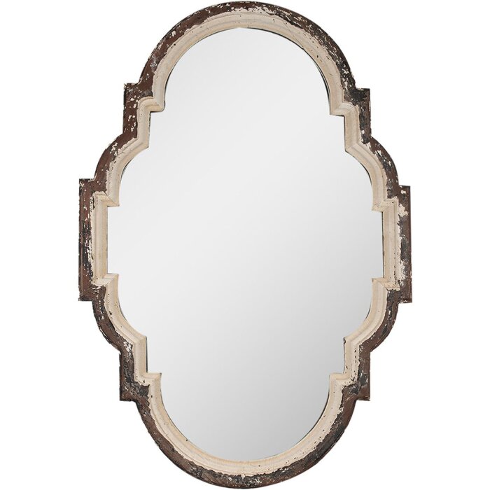 Clayre & Eef 52S300 Espejo de pared Marrón Beige 63x4x91 cm